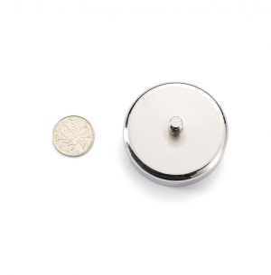 Pot magnet Ø60x31.5 mm, M8 Male threaded stud