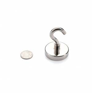 Pot magnet Ø48mm with hook
