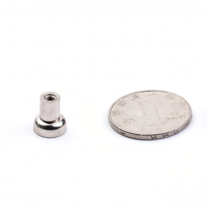 Pot magnet Ø10x12 mm, M3 Female threaded stud Pot magnet Ø10x12 mm, M3 Female threaded stud