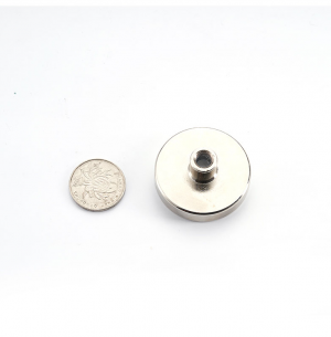 Pot magnet Ø42x18.8 mm, M6 Female threaded stud Pot magnet Ø42x18.8 mm, M6 Female threaded stud