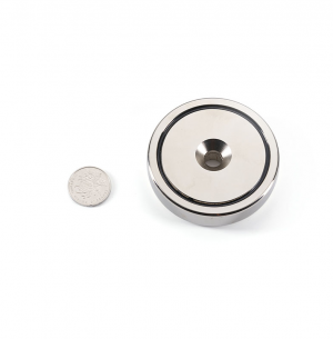 Pot magnet Ø75x17.8 mm with countersunk hole