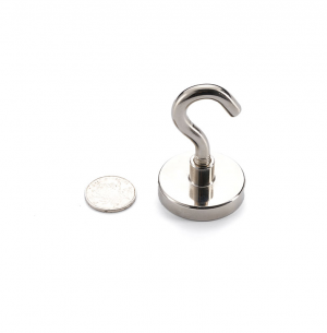 Pot magnet Ø42 mm with hook