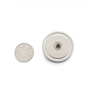 Pot magnet Ø48x10.8 mm, M8 internal thread Pot magnet Ø48x10.8 mm, M8 internal thread