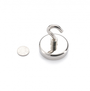 Pot magnet Ø60mm with hook
