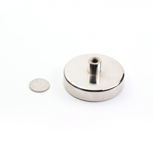 Pot magnet Ø75x35 mm, M10 Female threaded stud Pot magnet Ø75x35 mm, M10 Female threaded stud