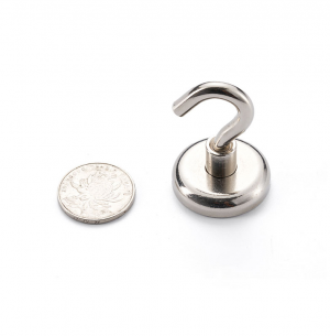 Pot magnet Ø32mm with hook