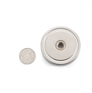 Pot magnet Ø75x17.8 mm, M10 internal thread Pot magnet Ø75x17.8 mm, M10 internal thread