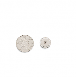 Pot magnet Ø16x5.2 mm, M3 internal thread Pot magnet Ø16x5.2 mm, M3 internal thread