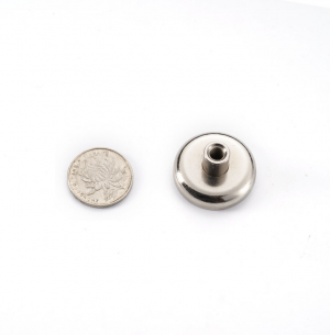 Pot magnet Ø32x18 mm, M6 Female threaded stud Pot magnet Ø32x18 mm, M6 Female threaded stud