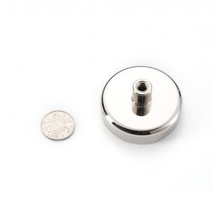 Pot magnet Ø60x28 mm, M8 Female threaded stud Pot magnet Ø60x28 mm, M8 Female threaded stud